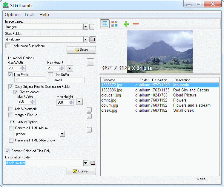 Click to view STGThumb 3.31 screenshot